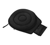 Sewroro Cojín Giratorio para Asiento de Coche Grados Almohadilla Portátil Resistente y Cómoda Diseño Multifuncional para Uso Automotriz y Hogar Color Negro con Doble Aro