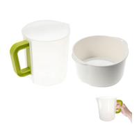 Sewroro Colador de Leche de Soja de Plástico 1,5 L para Máquina | Limpieza Sencilla, Filtrado Rápido y Fácil, Incluye Varilla y Cepillo, para Ricotta y Kombucha Color Aleatorio