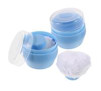 Sewroro Contenedor de Polvo con Borla Suave para Bebés, 2 Piezas de Plástico Portátil para Cambios Eficientes y Aplicación Delicada en Viajes y Actividades al Aire Libre