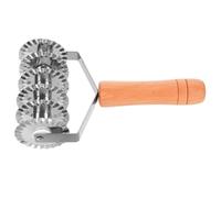 Sewroro Cortador de Pasta Mango de Madera y Acero Inoxidable, Rebanadora Manual Ergonómica para Cortes Precisos en Masa y Fideos, Adecuado para Utensilios de Cocina