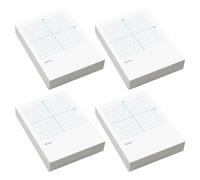 Sewroro Cuaderno de Notas de Coordenadas Xy, Papel Cuadriculado Blanco, 100 | Hojas de Práctica de Matemáticas, Doble Cara Ejes Xy y Lado Liso, Estudio en Mesa y Preparación de Exámenes