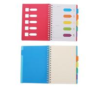 Sewroro Cuadernos de Notas Portátiles A5 2 Piezas Cuadernos de Planificación Diseño para Oficina y Estudio Livianos y Prácticos