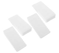 Sewroro Cuñas Niveladoras para Muebles De Goma Antideslizante, Calzas para Nivelar Gabinetes y Mesa, Tope De Puerta Multifuncional, Color Blanco, Tamaño Mediano, Juego De 4 Piezas para Uso Doméstico