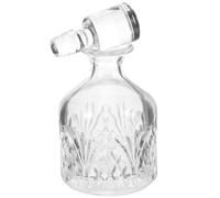 Sewroro Decantador de Whisky de Vidrio Tapón Botella Decorativa de Licor de 280 Ml Resistente al Desgaste para Uso Hogar y Bar Accesorio Elegante para Servir Alcohol