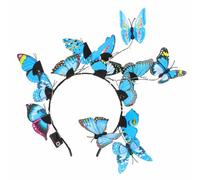 Sewroro Diadema Luminosa Azul de Acero para Mujer y Niña Diseño Único para Peinados DIY en Fiestas y Vida Diaria