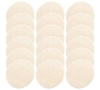 Sewroro Discos Exfoliantes Faciales de Lufa Natural 36 Piezas 55X55 CM Esponja Vegetal para Exfoliación y Limpieza Facial Estropajo Multifuncional para Ducha y Uso Diario