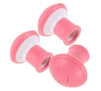 Sewroro Ejercitador de Mandíbula Facial Rosa de Silicona 3piezas para Tonificar Músculos Faciales y Masaje Relajante en Cuidado Piel y Belleza Facial