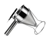 Sewroro Embudo de Cocina Acero Inoxidable para Hacer Bolas de Masa con Rejilla Dispensador de Masa con Soporte Herramienta para Hornear y Repostería Utensilio para Sushi y Horno Color