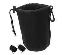 Sewroro Estuche para Lentes de Cámara 3 Pcs Bolsa Protectora Funda de Neopreno para Fotografía para Exteriores Compatible DSLR Color Negro