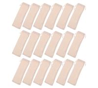 Sewroro Estuche para Pajitas Reutilizable 30 Piezas de Lino y Algodón Bolsa Cordón Ajustable para Utensilios de Viaje Almacenamiento Portátil para Cubiertos y Pajitas de Acero