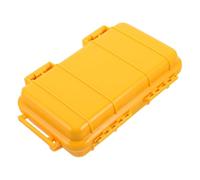 Sewroro Estuche Seco Rígido Pequeño de Plástico ABS Amarillo con Espuma | Cierre Hermético y Paredes Extra Gruesas, Portátil para Senderismo, Navegación y Preparación ante Emergencias