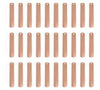 Sewroro Etiquetas de Cobre para Plantas de Jardín, 30 Piezas Redondas Doradas Alambre de Cobre, Prácticas para Macetas y Huertos, Fácil Clasificación