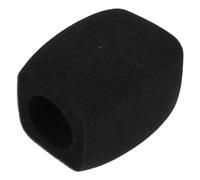 Sewroro Filtro Antiviento para Micrófono de Estudio, Funda de Esponja Cuadrada Negra, Cubierta Antiviento Ligera y Transpirable para Grabación, Karaoke y Presentaciones en Directo