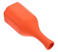 Sewroro Florero de Cerámica Color Naranja Ts010 Jarrón Redondo para Flores Secas y Arreglos Soporte Decorativo Moderno para Escritorio Fácil de Limpiar Superficie Lisa Segura