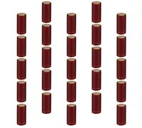 Sewroro Fundas Termoencogibles para Botellas de Vino 30Mm Cápsulas Selladoras Rojas Pestaña Fácil de Abrir Kit de 25 Piezas para Conservación y Presentación Profesional