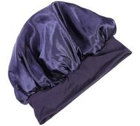 Sewroro Gorro de Satén Femenino Azul para Dormir, Protector del Cabello contra, Cómodo y Fácil de Limpiar, Adecuado para Dormir y Lavar el Rostro