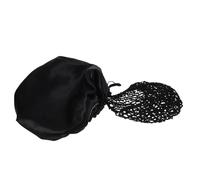 Sewroro Gorro para Dormir que Mantiene el Peinado Intacto de Doble Capa Negro Borde Enrollado, Tela Versátil para Cuidado Nocturno del Cabello
