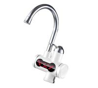 Sewroro Grifo Calentador Agua Eléctrico Instantáneo Inoxidable con Pantalla LED Digital Rotación Multifunción para Cocina y Baño Enchufe Eu Diseño Seguro y Duradero