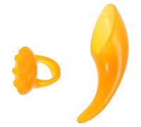 Sewroro Herramientas Faciales Gua Sha 2 Piezas para Masaje de Rostro y Cuello Masajeador Manual de Raspado Forma de Cuerno Compacto y Portátil para Cuidado de Piel Sensible y Uso Diario