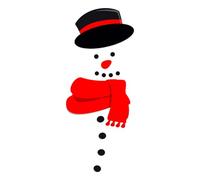 Sewroro Imanes Navideños para Frigorífico Pegatina de Muñeco de Nieve de PVC Decoración Magnética para Nevera Adhesivo de Pared para Festival Adecuado para Hogar y Oficina