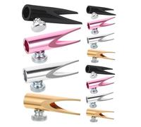 Sewroro Juego de 12 Sacapuntas Cosméticos de Aleación de Aluminio Diseño U para Lápices de Labios y Cejas Portátil y Compacto Adecuado para Artistas Estudiantes y Uso Escolar