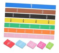 Sewroro Juego de Fichas de Fracciones Magnéticas 10 Piezas Manipulativos Matemáticos Educación Preescolar para Niños