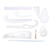 Sewroro Juego de Reglas para Costura Cz-21 Regla de Corte y Prueba de Ropa Herramienta de Medición de Sastrería Diseño Ergonómico Material Resistente y Preciso para DIY y Confección