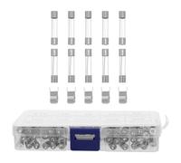 Sewroro Kit Surtido de 72 Fusibles de Vidrio de Fusión Rápida 05A-30A Mini Fusibles Transparentes para Circuitos Eléctricos Automotrices E Industriales Protección contra Sobrecarga y