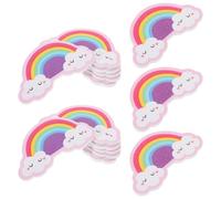 Sewroro Limas de Uñas de Dibujos Animados 20 Piezas, Bloques Pulidores Eva Forma de Corazón, Herramienta para Manicura Infantil Portátil, Alisar y Cuidar Uñas en Casa y Viaje