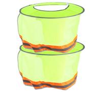 Sewroro Malla de Alta Visibilidad y Parasol Casco Seguridad, Protector Solar para el Cuello, 2 Piezas, poliéster, Amarillo, para protección en Exteriores, Paquete de 2 Color Aleatorio