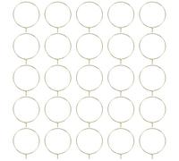 Sewroro Marcadores de Copas Colgantes Metálicos de 25 MM 200 Unidades Doradas Reutilizables para Vinos y Bebidas Anillos Identificadores para Bodas Fiestas y Eventos Sociales