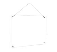 Sewroro Marco de Fotos Acrílico Transparente A4, Portafotos Exhibidor de Imágenes Compacto para Decoración de Pared, Marco Colgante Resistente para Certificados y Fotografías, Diseño