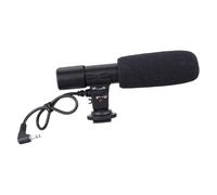 Sewroro Micrófono y Ángulo Ajustable de 90/120 Grados Negro Alta Sensibilidad Estéreo para Cámara Réflex Digital para Entrevistas y Grabación Profesional