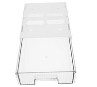 Sewroro Organizador bajo Escritorio Mediano Transparente Cajón Multiuso sin Taladro Resistente Pet Espacio para Oficina y Almacenamiento