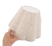 Sewroro Pantalla Beige de Tela Tipo Tambor Pantalla de Lino Natural para Lámpara de Mesa y Pie Difusora de Luz Suave para Salón y Dormitorio Funda Repuesto Resistente y Versátil