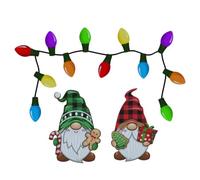 Sewroro Pegatina Reflectante para Coche Reno y Campanas Navideñas