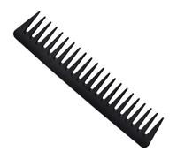 Sewroro Peine de Fibra de Carbono Vintage de Dientes Anchos para Hombre Negro Prácticamente Irrompible y Adecuado para Peinar y Cortar el Pelo en Barbería