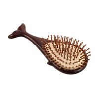 Sewroro Peine de Masaje de Madera Natural de Sándalo Diseño Acolchado Cepillo de Dientes Anchos para Desenredar Masajeador Manual para Cuero Cabelludo Adecuado para Cuidado Capilar