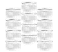 Sewroro Peines Laterales de Plástico Transparentes 20 Piezas, 14 Dientes, Accesorios Cabello de Boda y Fiesta, Peines para Mujer y Niña, Ideales para Peinados y Velos