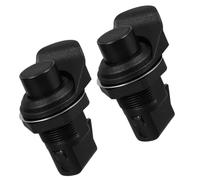 Sewroro Pestillo de Puerta Botón Pulsador de Plástico Negro, Cerradura para Gabinete y Escritorio, Superficie Antideslizante y Funcionamiento Silencioso, Adecuado para Uso en Hogar