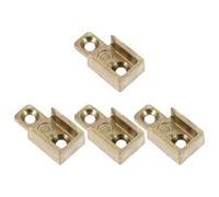 Sewroro Piezas de Cerradura de Marco de Metal para Ventanas Abatibles 4 Unidades Placa de Cierre Robusta para Seguridad Hogar