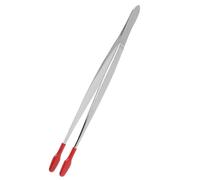 Sewroro Pinzas Inoxidable con de Goma para Manualidades y Pinzas Largas para Joyería Sellos y Monedas Herramienta Colectora de Precisión