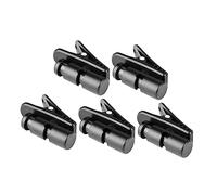 Sewroro Pinzas para Micrófono 5piezas Sujetacables para Auriculares Clip de Cable Resistente Accesorios de Audio Uso Portátil Compatible Auriculares y Micrófonos Color Negro