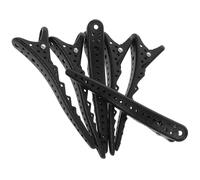 Sewroro Pinzas Pelo Tipo Cocodrilo Negras 6 Unidades Horquillas para Cortar el Pelo y Peinar Accesorios para Peluquería Aptas para Cabello Grueso y Fino Uso Diario y Profesional