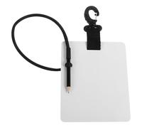 Sewroro Pizarra de Buceo Ligera de Plástico Tamaño Mediano con Clip Giratorio para Escribir Agua Tablero Subacuático para Comunicación en Buceo Accesorio Práctico