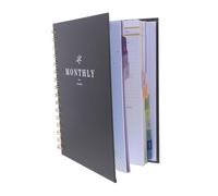 Sewroro Planificador Mensual Financiero con Divisores Cuaderno Detallado para Organizar y Registros de Notas para Gestión Económica Diaria