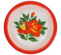 Sewroro Plato Esmaltado Redondo 30 Cm Clásico Estilo Chino para Servir Comida, Bandeja Decorativa para Aperitivos y Postres, Accesorio de Cena Resistente y Fácil Limpieza, Adecuado