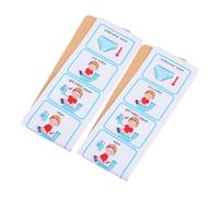 Sewroro Programa Visual para Entrenamiento para Ir al Baño 2 Piezas Pegatinas Adhesivas Azul Horario Visual para Tabla de Rutina Diaria Habilidades de Autogestión y Aprendizaje