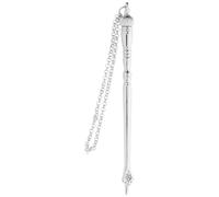 Sewroro Puntero Yad Torá Herramienta De Lectura De La Biblia Judía De 5.11 Pulgadas con Cadena Accesorio De Lectura para Bar Mitzvah Cabeza De Cebolla Plateada