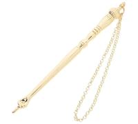 Sewroro Puntero Yad Torá Herramienta De Lectura De La Biblia Judía De 5.11 Pulgadas con Cadena Accesorio De Lectura para Bar Mitzvah Cabeza De Cebolla Dorada